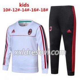 Dječji AC Milan Komplet Sweatshirts 2017-18 Bijela